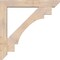 Ekena Millwork Merced Slat Smooth Bracket w/ Offset Brace, Douglas Fir, 7 1/2"W x 48"D x 48"H BKT0806X48X48MRC06SDF - alternate 4